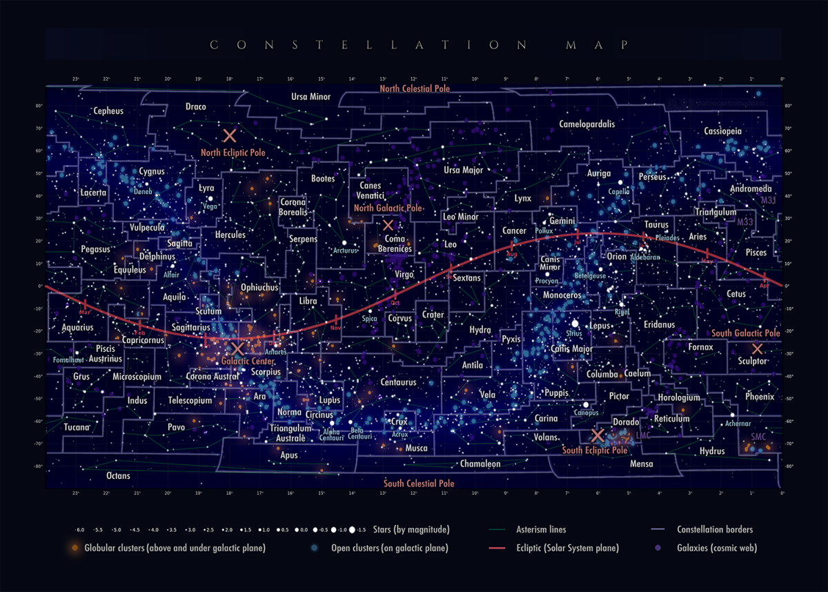 Mapa de las constelaciones